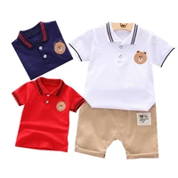 summer newborn clothes suit baby boys girls clothing set children outfits short sleeve shirt pants shorts 2pcs cotton sets