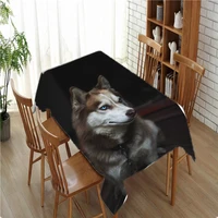 animal table cloth wolf artistic rectangular tablecloths homestay waterproof coffee table cover decor