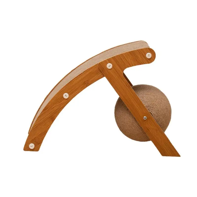 

Cat Scratcher Scratch Resistant Arched Scratching Pad Pet Supplies For Living Room Bedroom Balcony Playroom Study Room Kitten's