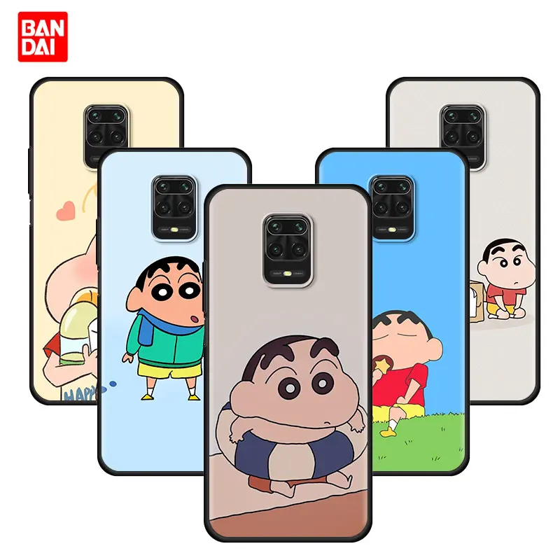 

Cover Case for Xiaomi Redmi Note 7 8 9 9s 10 11 8T 11T Pro Plus 5G 4G Capa Full Shockproof Cartoon Crayons Shin-Chan Cute