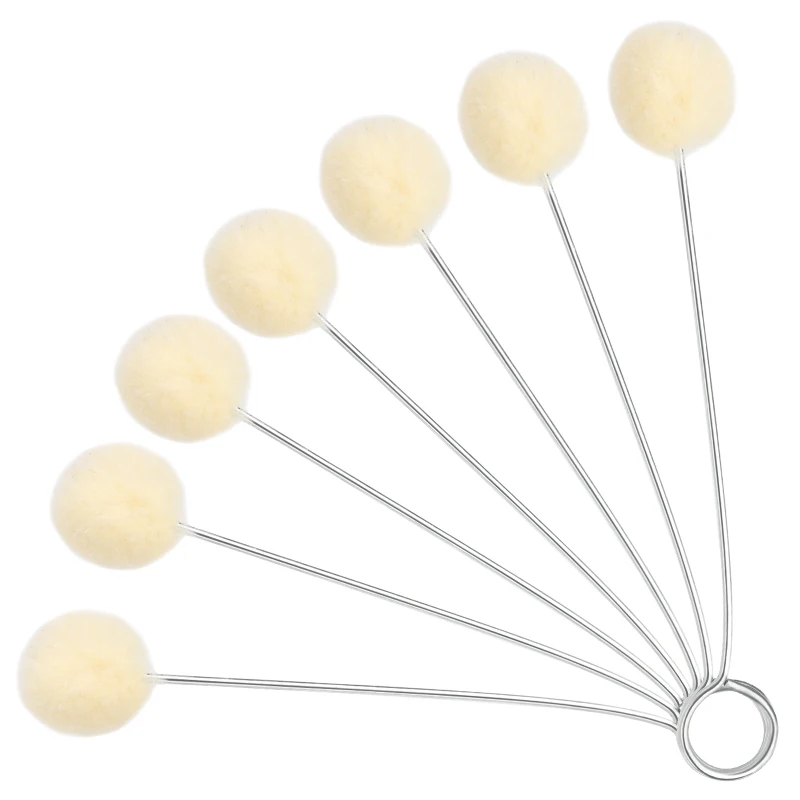 

Nonvor 5-25Pcs Leather Wool Balls Painting Brush Assisted Dyeing Leather Dauber Tool 150mm DIY Leathercraft Dyeing Brush Set
