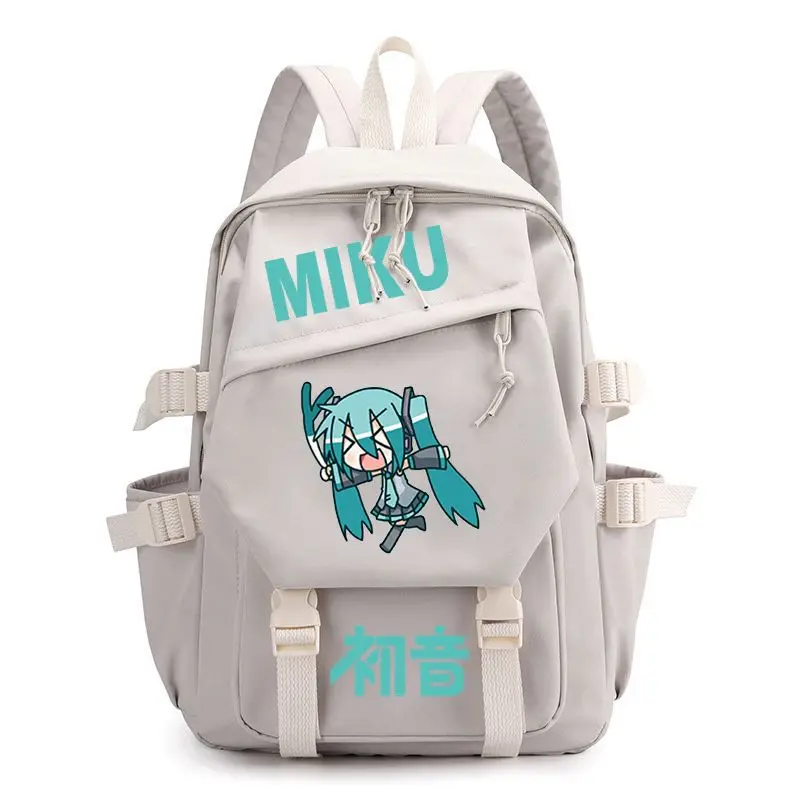Фото Анимационный рюкзак с HD-принтом Hatsune Miku, портативный рюкзак с мультяшным рисунком, креативный мягкий рюкзак большой вместимости, сумка для хранения, подарок №5