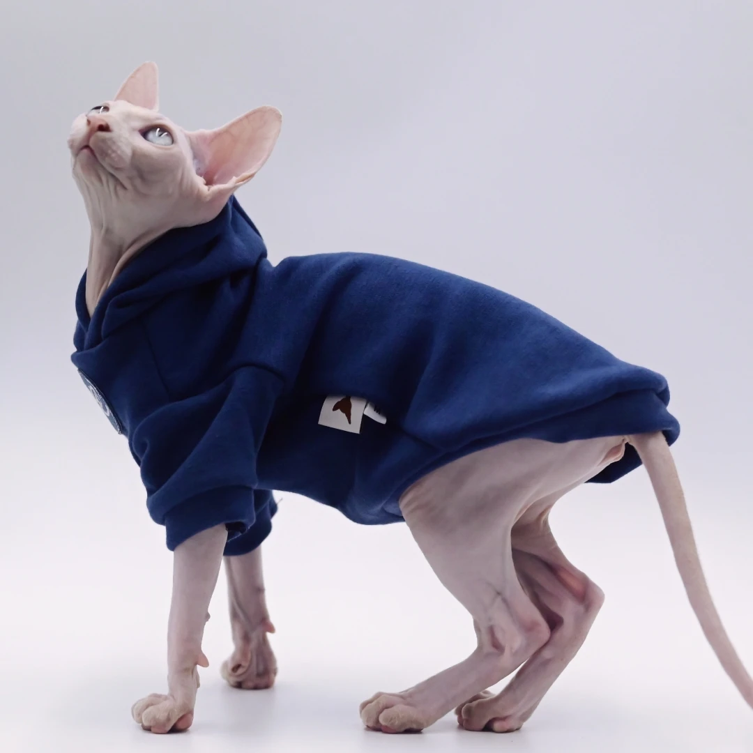 Одежда для кошек Sphynx плотная Теплая Флисовая зимняя одежда Devon Rex корнированная и