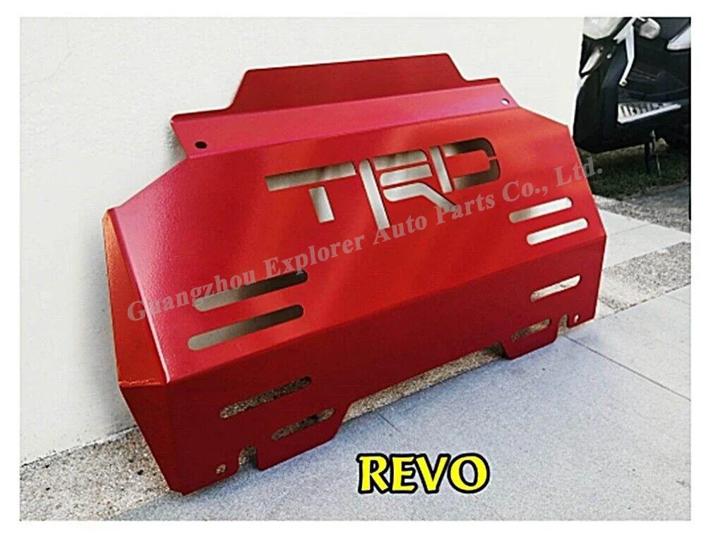Фото Защитная пластина для Hilux Revo Fortuner, автомобильные внешние аксессуары, крышка Red Bash, защита двигателя №4