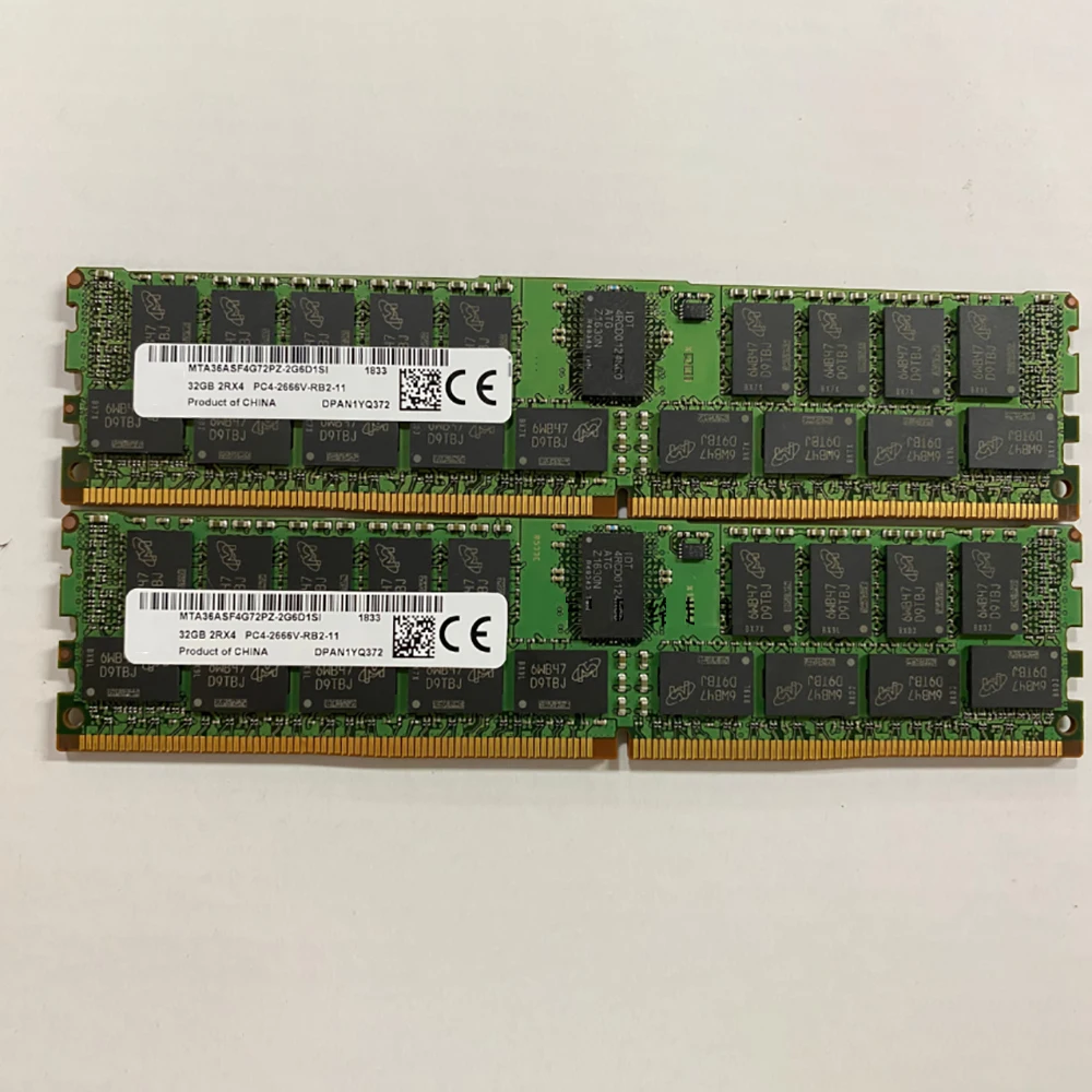 1 шт. 32 ГБ 2RX 4 ОЗУ для MT DDR4 PC4-2666V 2666 памяти