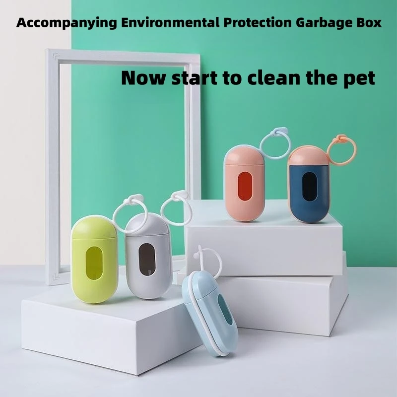 

Portable Fecal Dispenser Pet Garbage Pickup Bag Dog Trash Bag Dispenser Dog Cleaning Supplies Cat Accessories 15 Unit / box