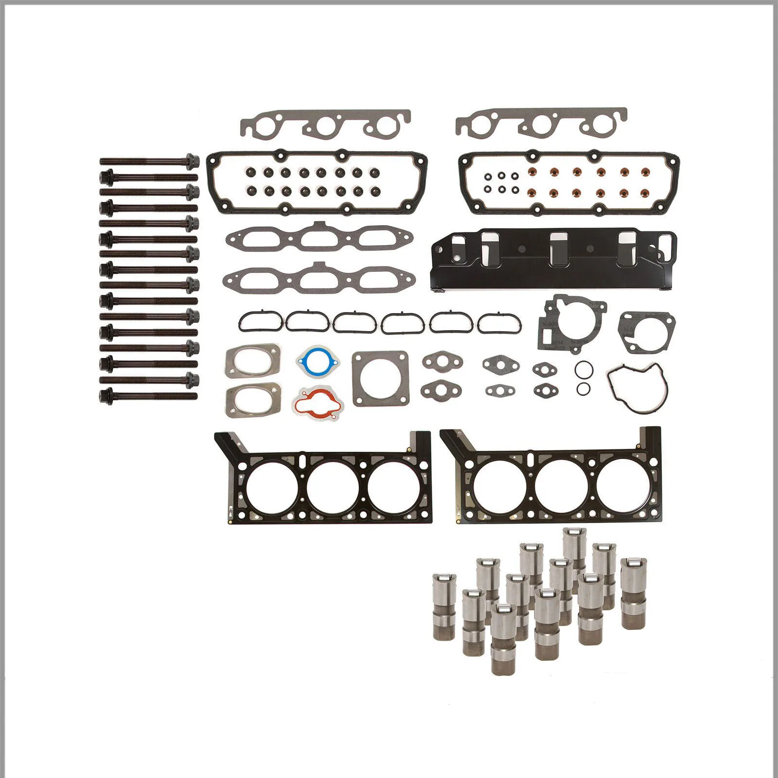 

Head Gasket Set Head Bolts Lifters Fit 01-04 Dodge Chrysler Town Country 3.8 OHV