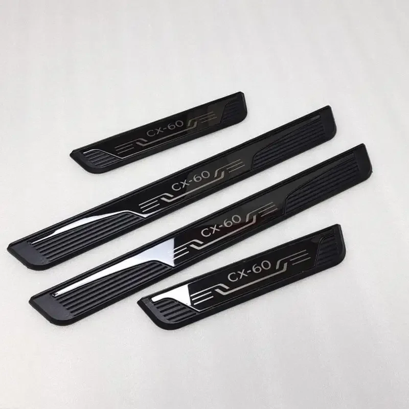 

Для Mazda CX-60 пластина из нержавеющей стали, порог, педаль приветствия, аксессуары для стайлинга автомобилей, 4 шт./компл