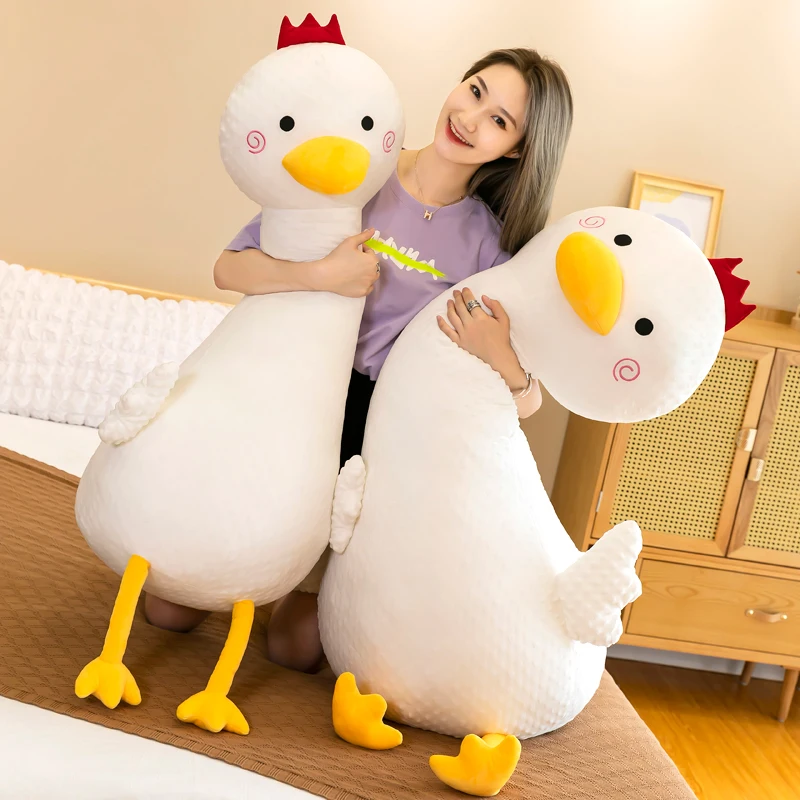 

85 см милые мягкие плюшевые игрушки для курицы Doudou, Офисная Подушка с начесом, мягкая подушка с животными, домашняя Удобная подушка, рождеств...