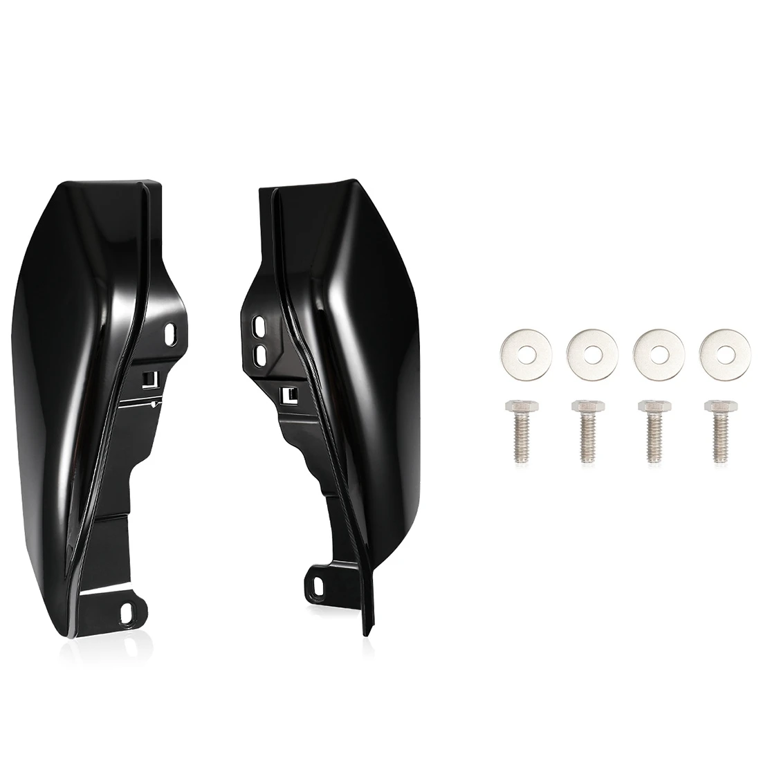 Глянцевый черный средний каркас воздушный тепловой отражатель для Harley Touring Electra