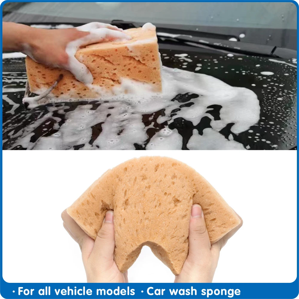 

Car Wash Sponge Extra Large Cleaning Honeycomb Coral Car Yellow Thick Sponge Block Car Supplies Auto Wash Tools Absorbent