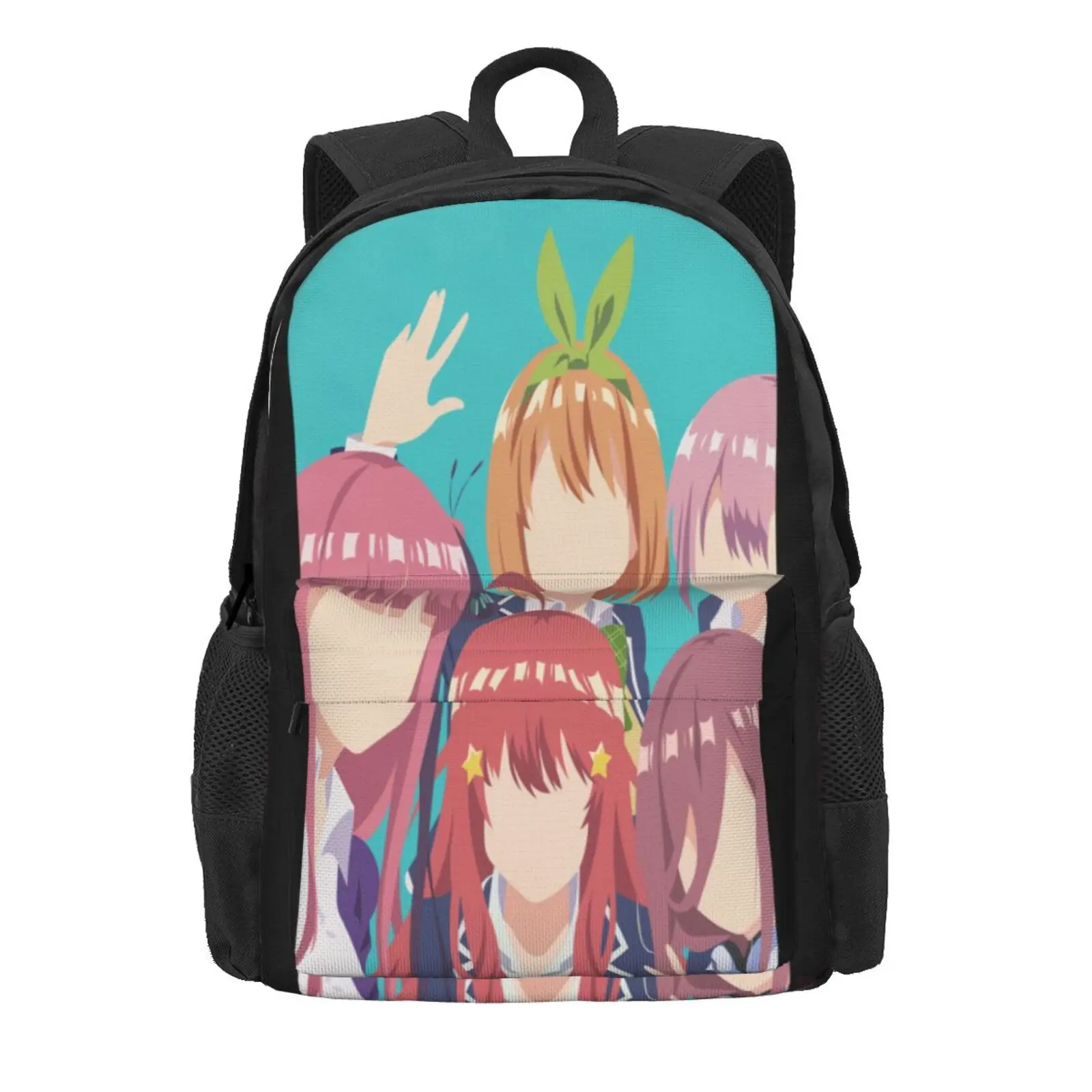 

The Quintessential Quintuplets 9 school bags Minibag For School Bag Woman Kawaii Handbags Plaid Man Backpack