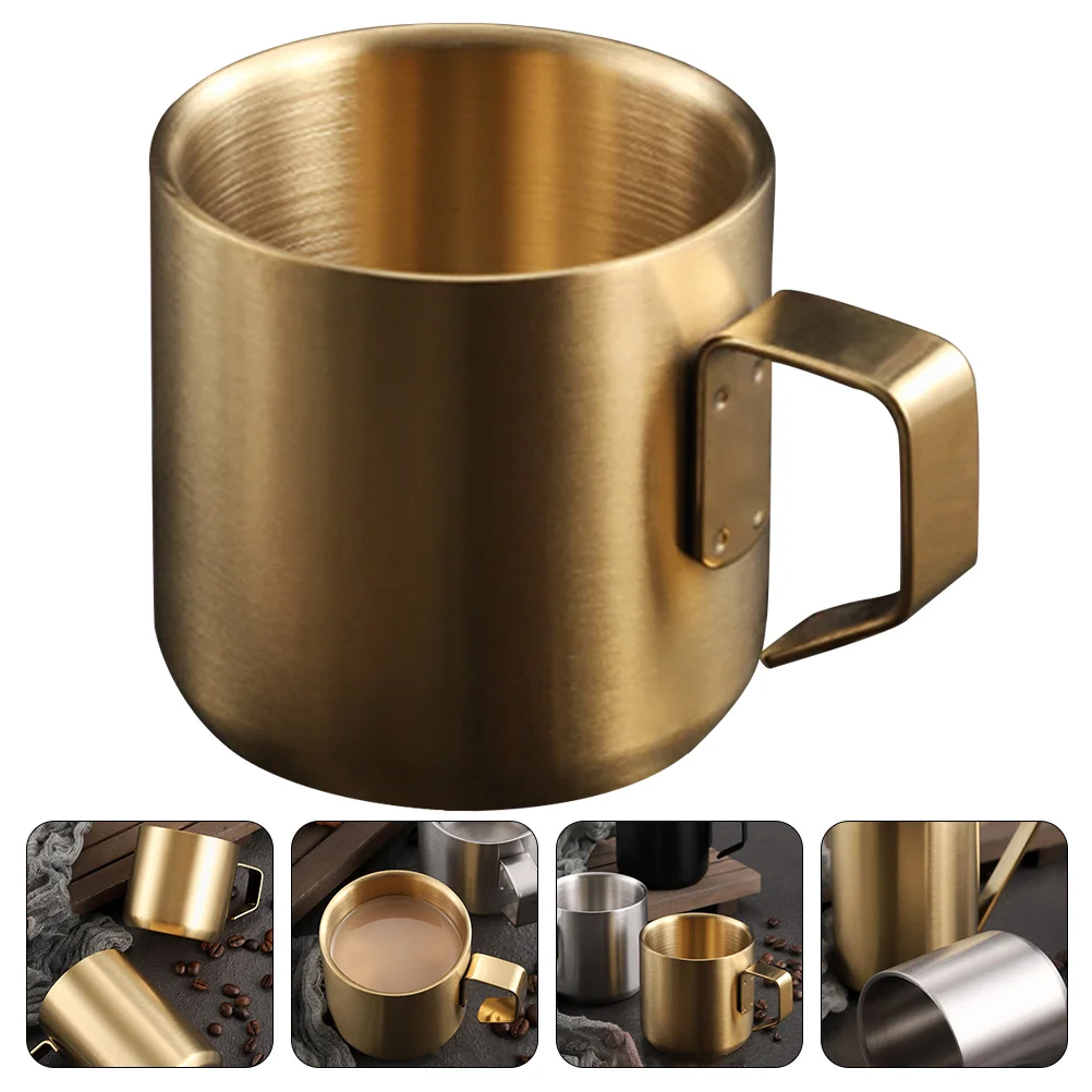

Mug Mugs Cup Coffee Metalhandle Camping Water Cups Stainless Drinking Steel Large Travel Enamel Cereal Insulated Bottle