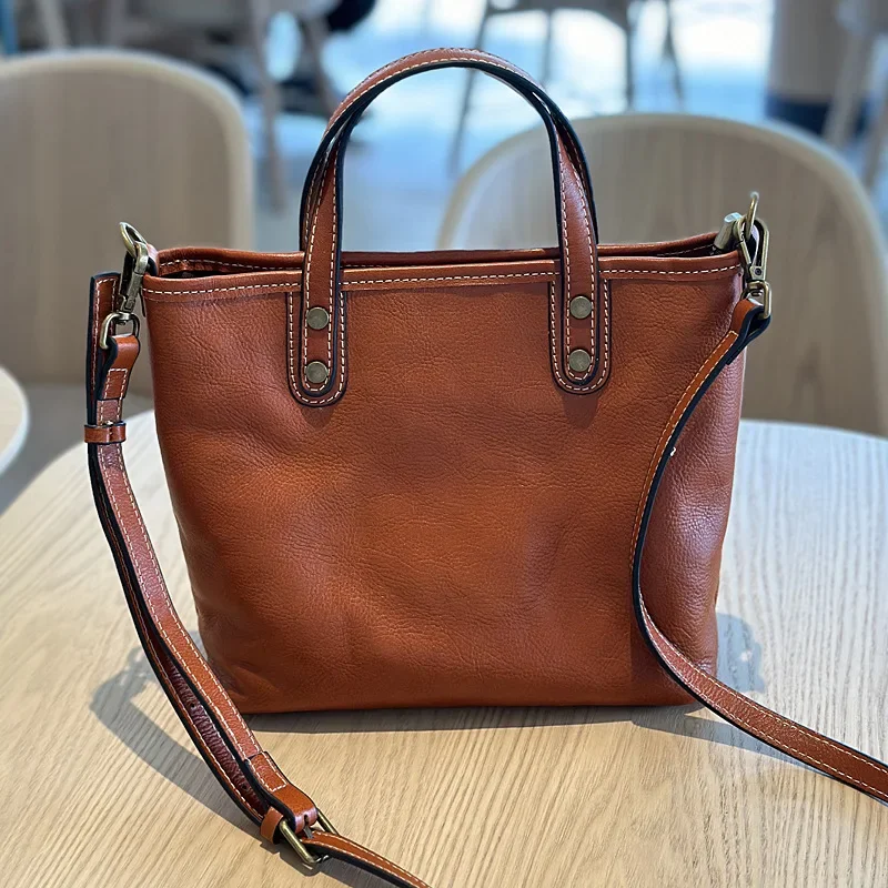 Минималистичный стиль винтажные сумки через плечо натуральная кожа пригородная