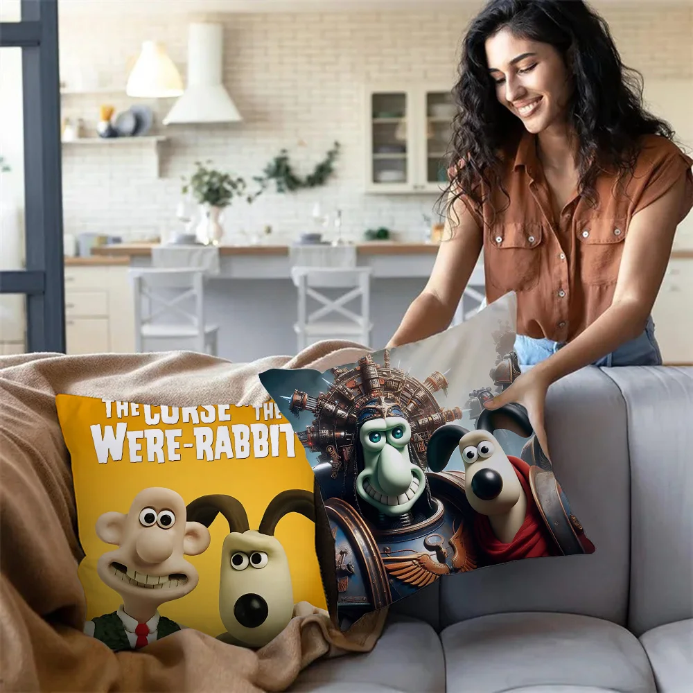 Наволочки с героями мультфильмов Wallaces Gromits диван декоративный домашний
