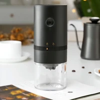 120ml electric coffee grinder type c usb charge profession ceramic grinding core coffee beans grinder transparent bottle grinder