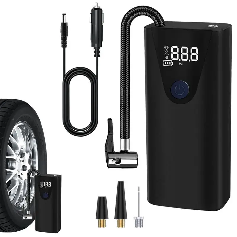 Цифровой насос для шин перезаряжаемый портативный воздушный колес семейный