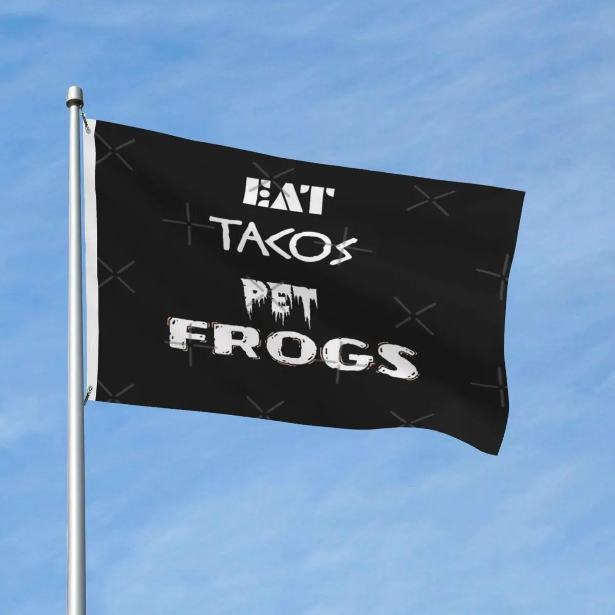

Eat Tacos Pet флаг Frogs Decor, винтажный уличный газон, устойчивый к выцветанию, мягкая ткань, легкий, изысканный, несколько стилей