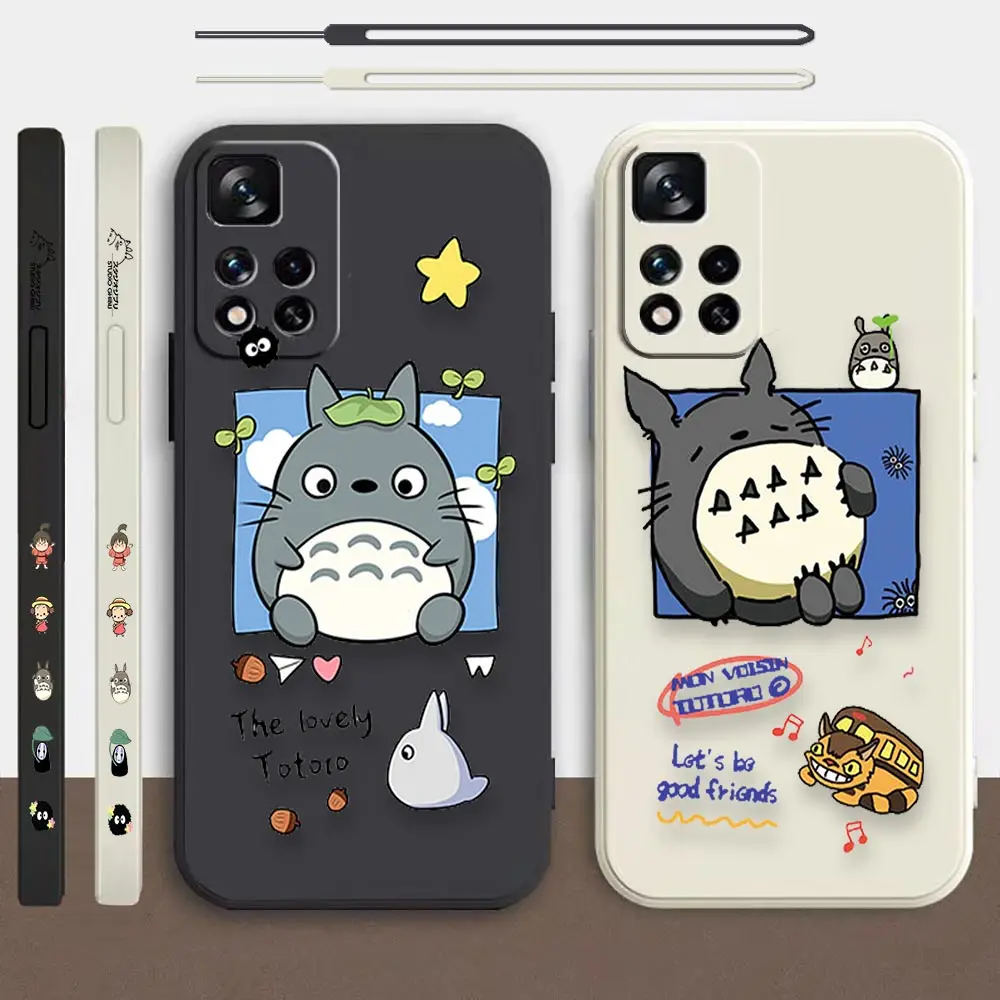 

Totoro Spirited Away Cartoon Case For Redmi K60E K60 K50 K40S K40 K30 K20 12C 10C 9A 9 8A 8 10X 10A 10 Pro 4G 5G Liquid Cover