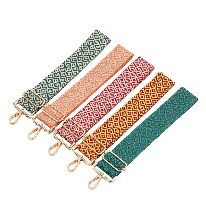 Fashion 5cm Wide Women Men Shoulder Bag Strap Adjustable Replacement Belt Nylon Messenger Purse Crossbody Bag Part Accessories