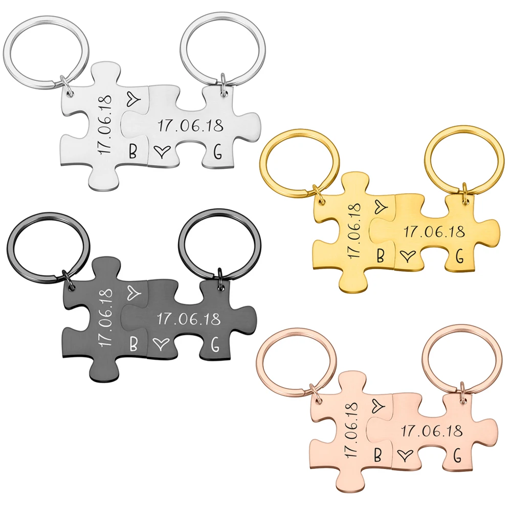 

New 2 Pcs Boyfriend Gift Key chain for Women Men Couple Keychain Gifts for Husband Wife Boyfriend Girlfriend Valentines Day Gift