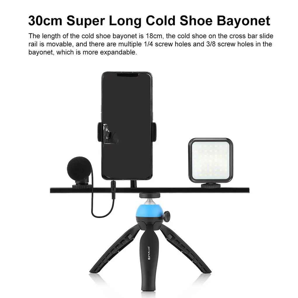 

Штатив для микрофона с креплением холодного башмака, портативный монопод, винтовой адаптер, аксессуары для фотосъемки, запасные части