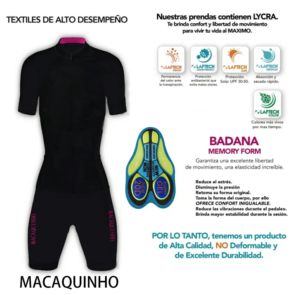 Women's Short Sleeve Cycling Jumpsuit 2022 Promotion Bicycle Triathlon Black Overalls WMYF |