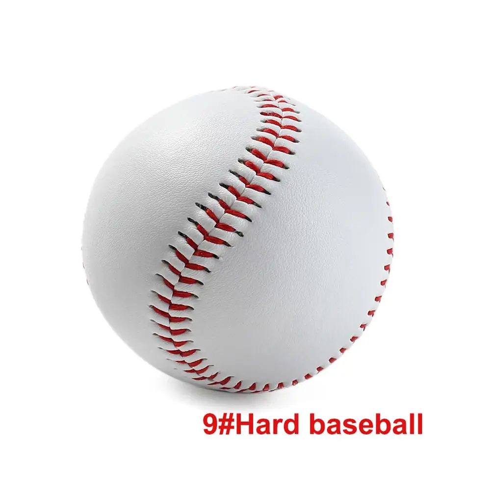 

Baseball No. 9 Softball Hardball Training Handmade Balls Fitness Products White Safety Kid Baseballs Men's Practice Team Game