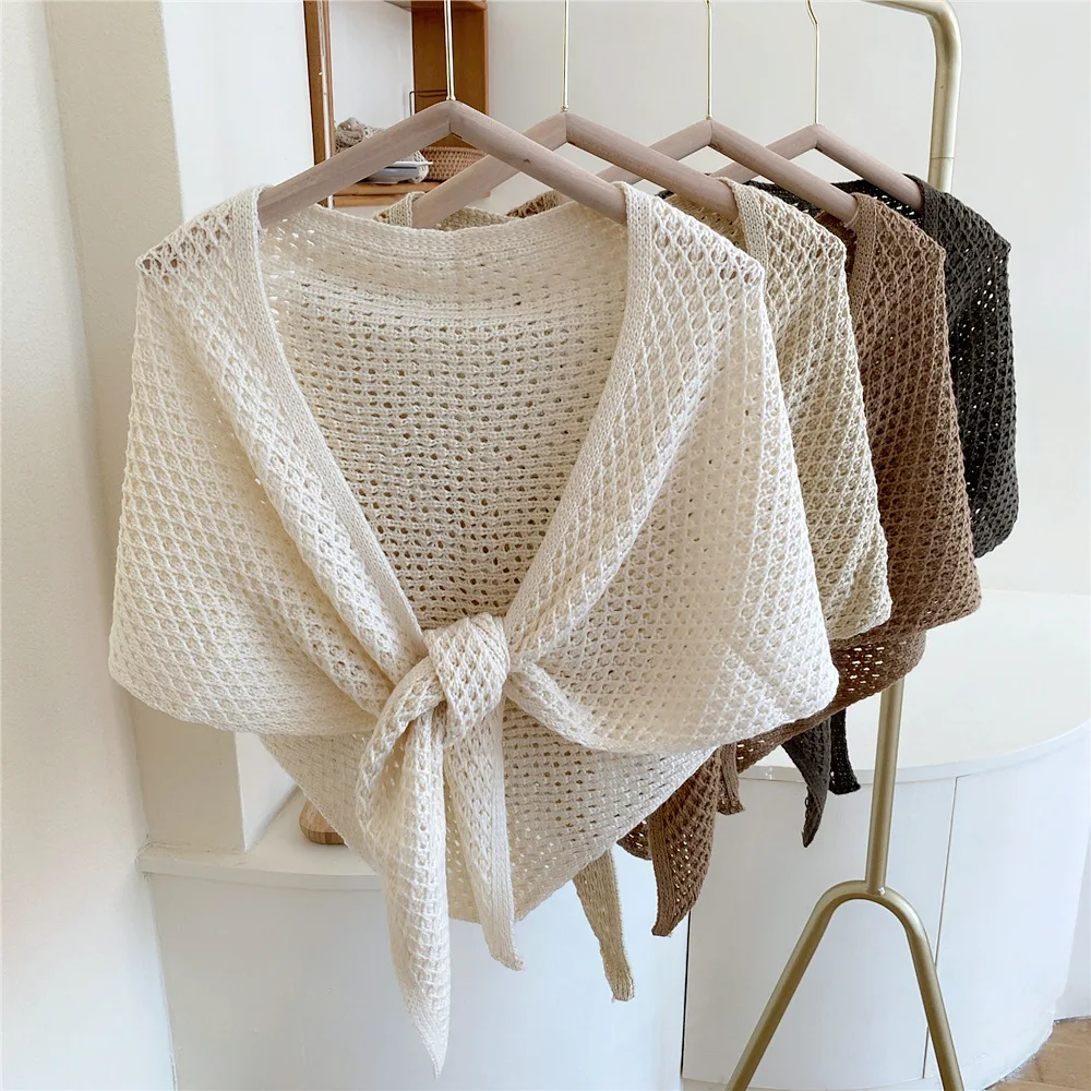 

Linbaiway Women Knitting Fake Collars Scarf Bandana False Collar Scarves Winter Ladies Shawl Warm Shirt Detachable Collar