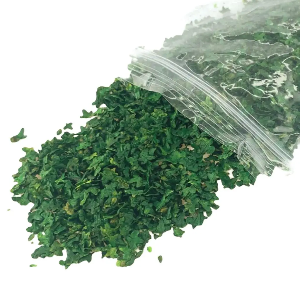 

2x Miniature Leaf Static Scenery Grass Tufts Layout Fairy Garden