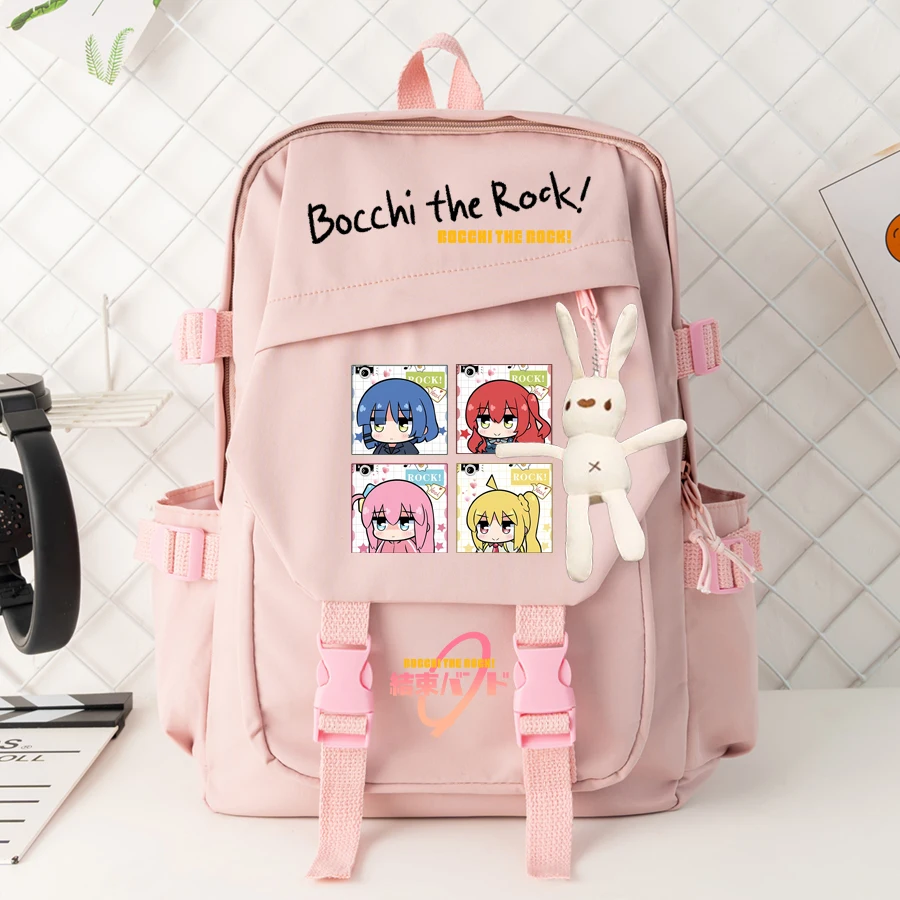 

Anime Bocchi The Rock Backpack Machila Student School Bag Cosplay Gotoh Hitori Shoulder Laptop Travel Backpacks For Kids Teens