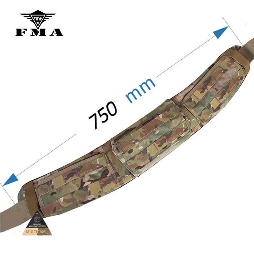 

FMA Tactical Multicam Waist Support Tactical Waist Belt AVS Low Profile Molle Waist Belt Waistband