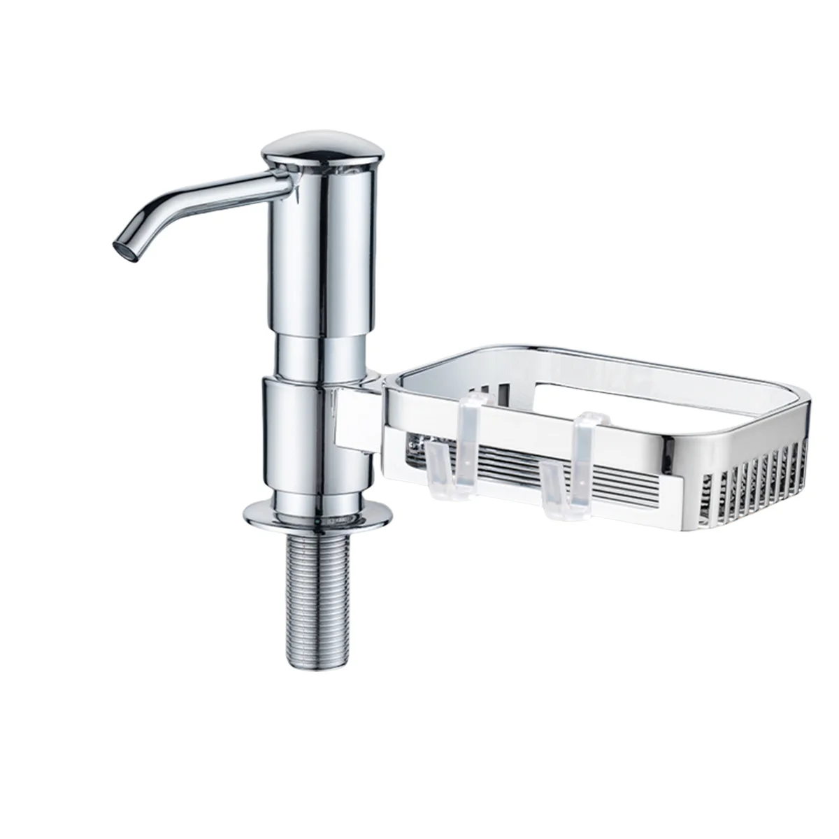 

Встроенный дозатор мыла для посуды с корзиной для губки, крючок для полотенец, контейнер для мыла, удлинительная трубка, кухонный диспенсер для посуды на столешнице