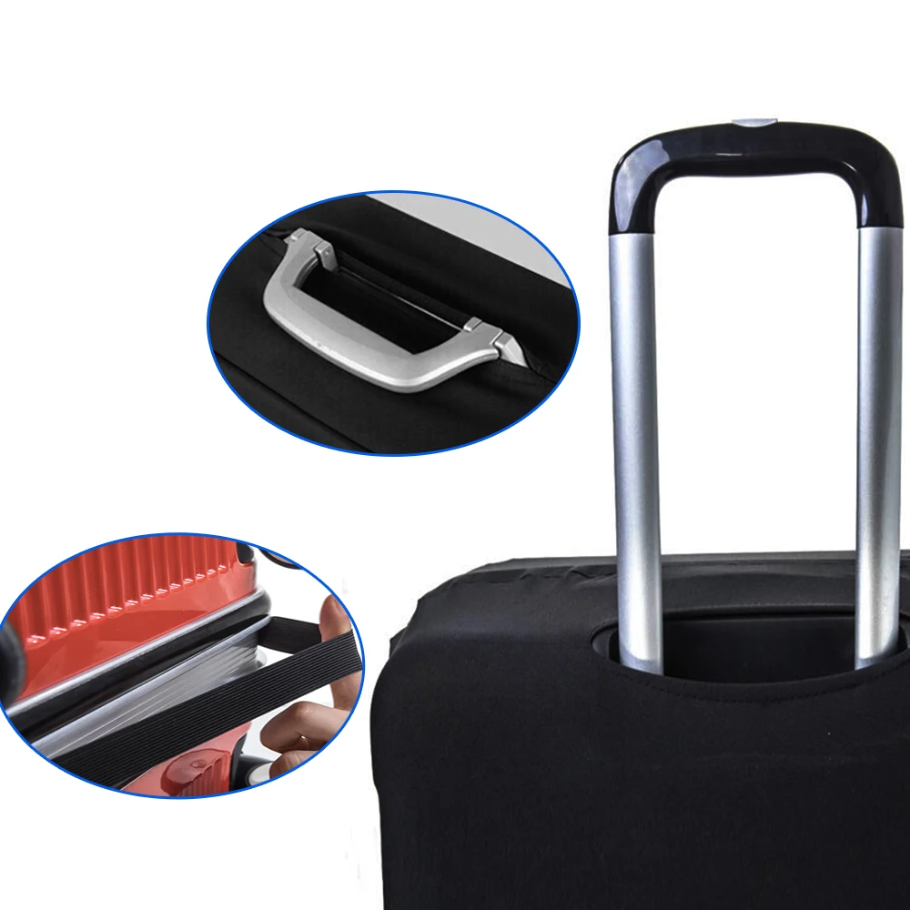 Luggage Cover Elasticity Protective Cover Dust Travel Trolley Case Cover 18-28 Inch Travel Accessories Sculpture Printd