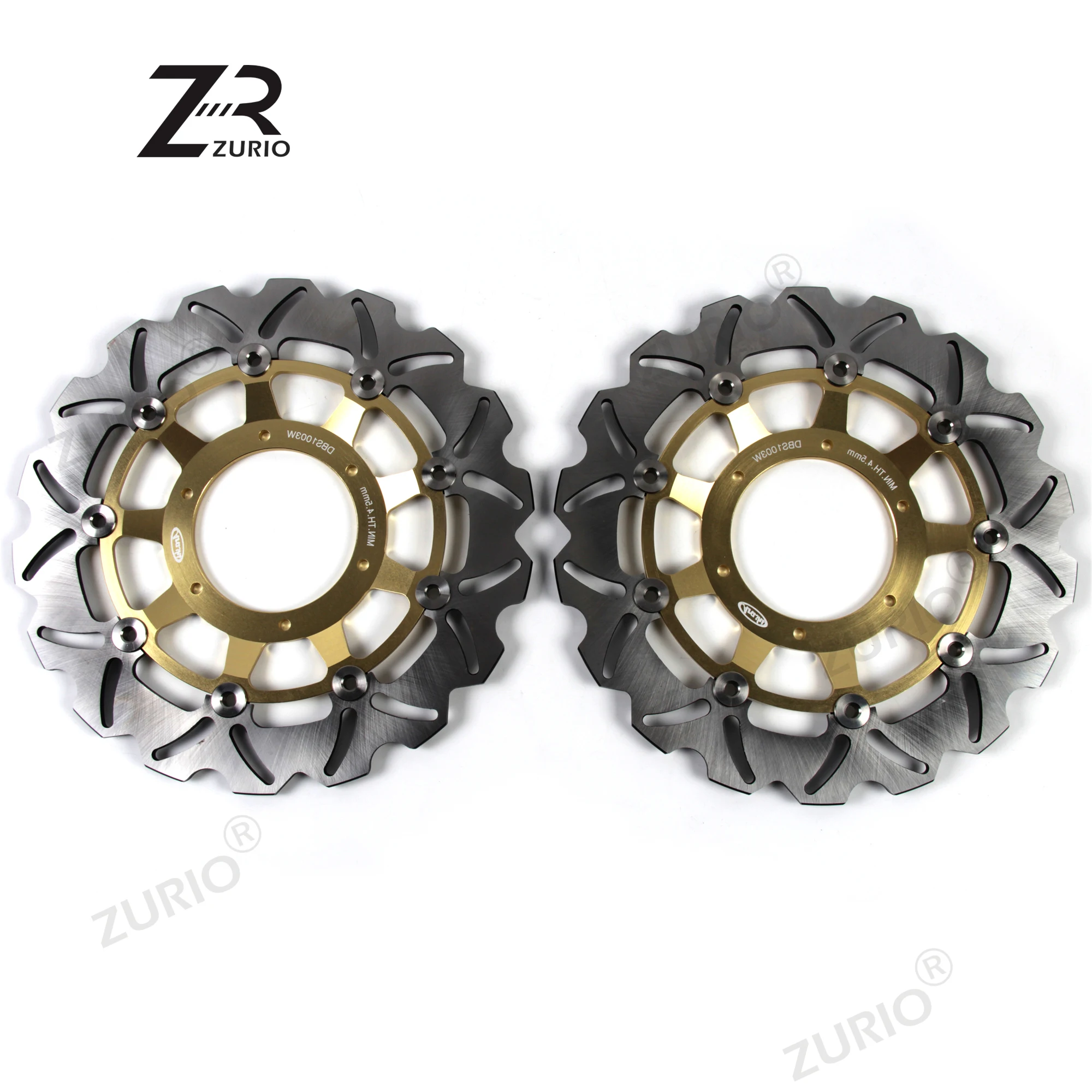 Фото ZURIO для Honda CBR600F/CB900F HORNET передние тормозные диски с ЧПУ, роторы CBR F 600 2001-2007/CBF 900 HORNET 2002 2003 №5
