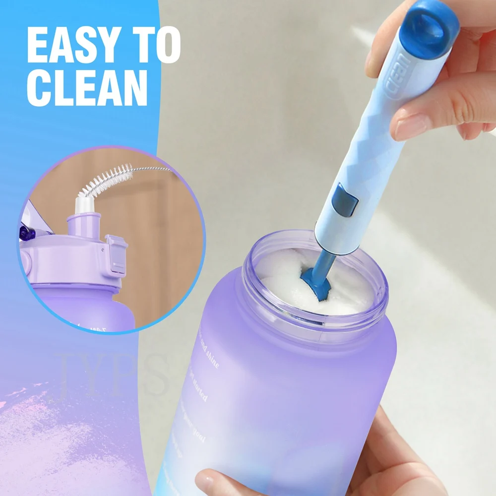 Спортивная бутылка со шкалой времени 2 л