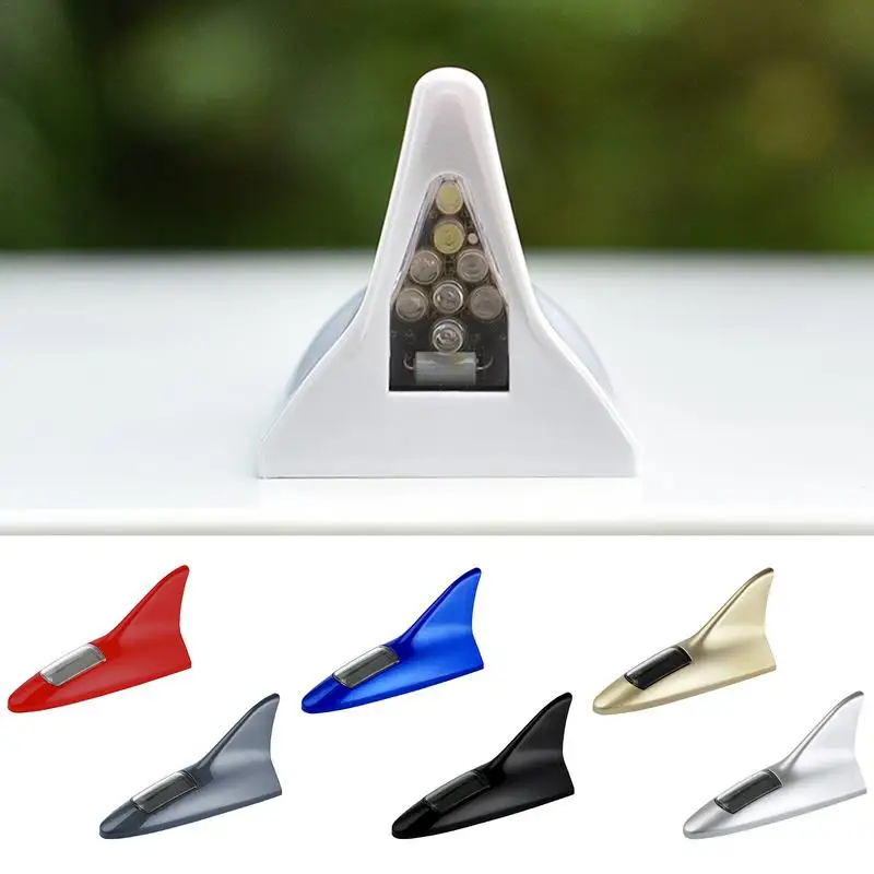 Плавник акулы Солнечная сигнальная лампа энергия Антенна плавник Стильный