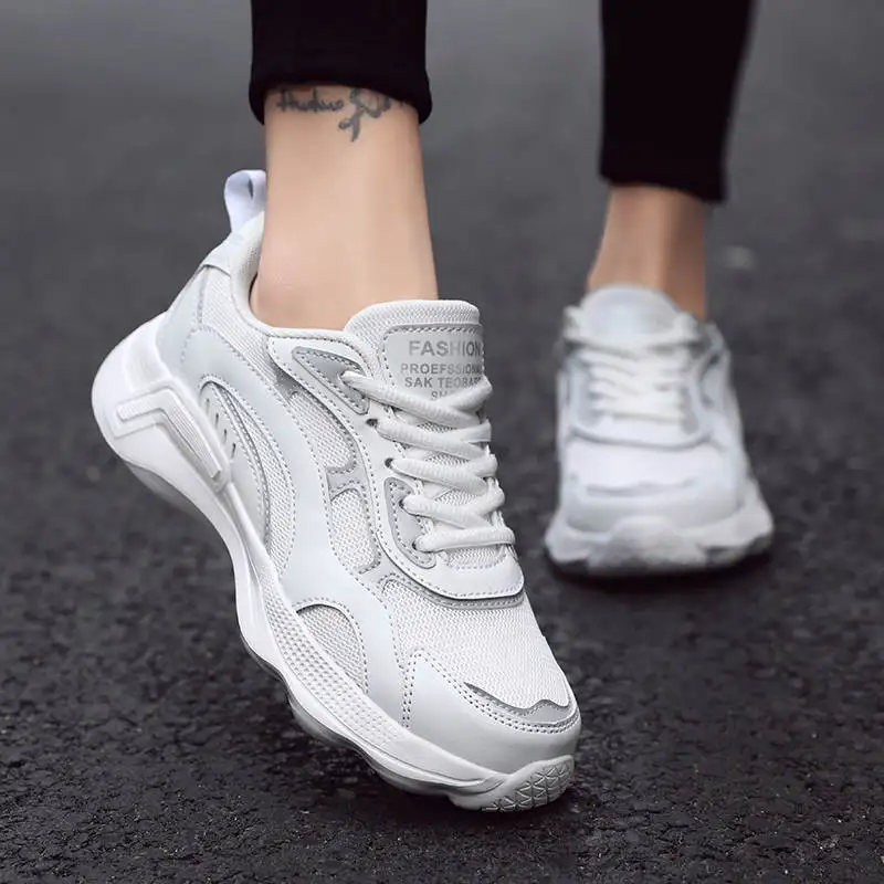 

Кроссовки детские для тенниса, спортивная обувь для упражнений, женские беговые ботинки с большой подошвой, без шнурков, летняя спортивная ...