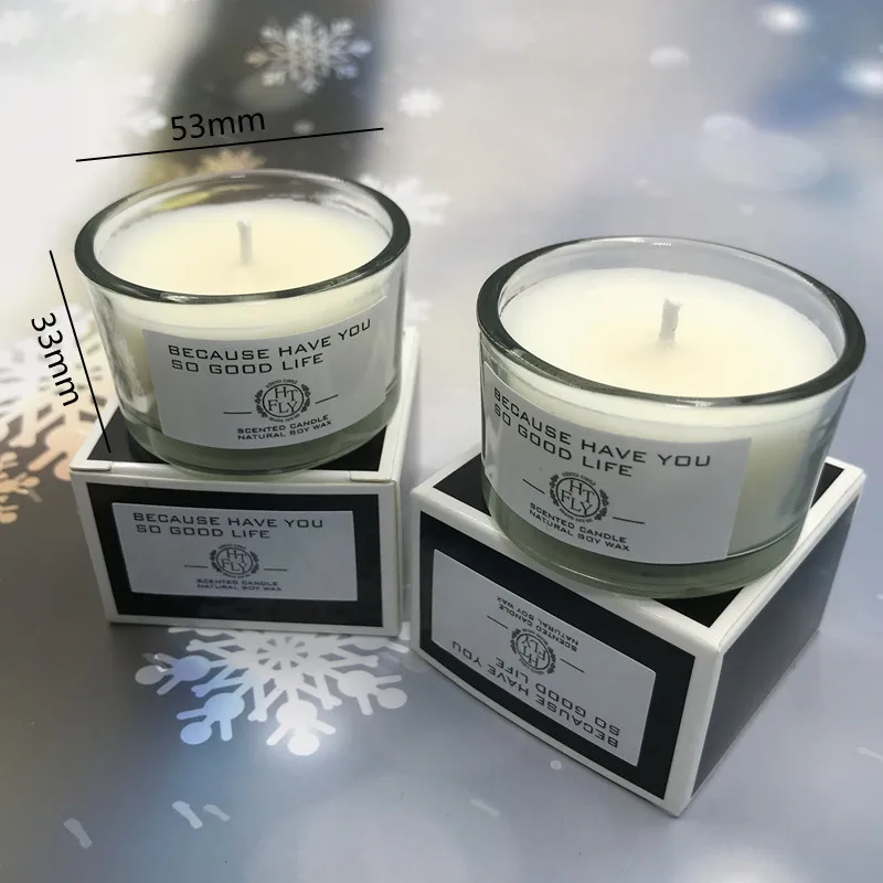 Scented Candles Birthday Gifts 30g Soy Wax Natural plant essential oil Home Decor Yoga Hotel Restaurant Wedding decoration |