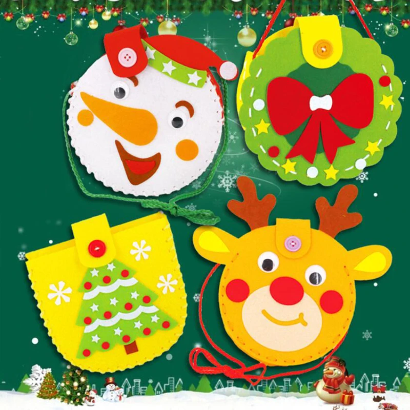 

Cute Cartoon DIY Craft Toy Christmas Crafts Children Educational Toy For Children Girl / Boy Christmas Toys Gift For Child