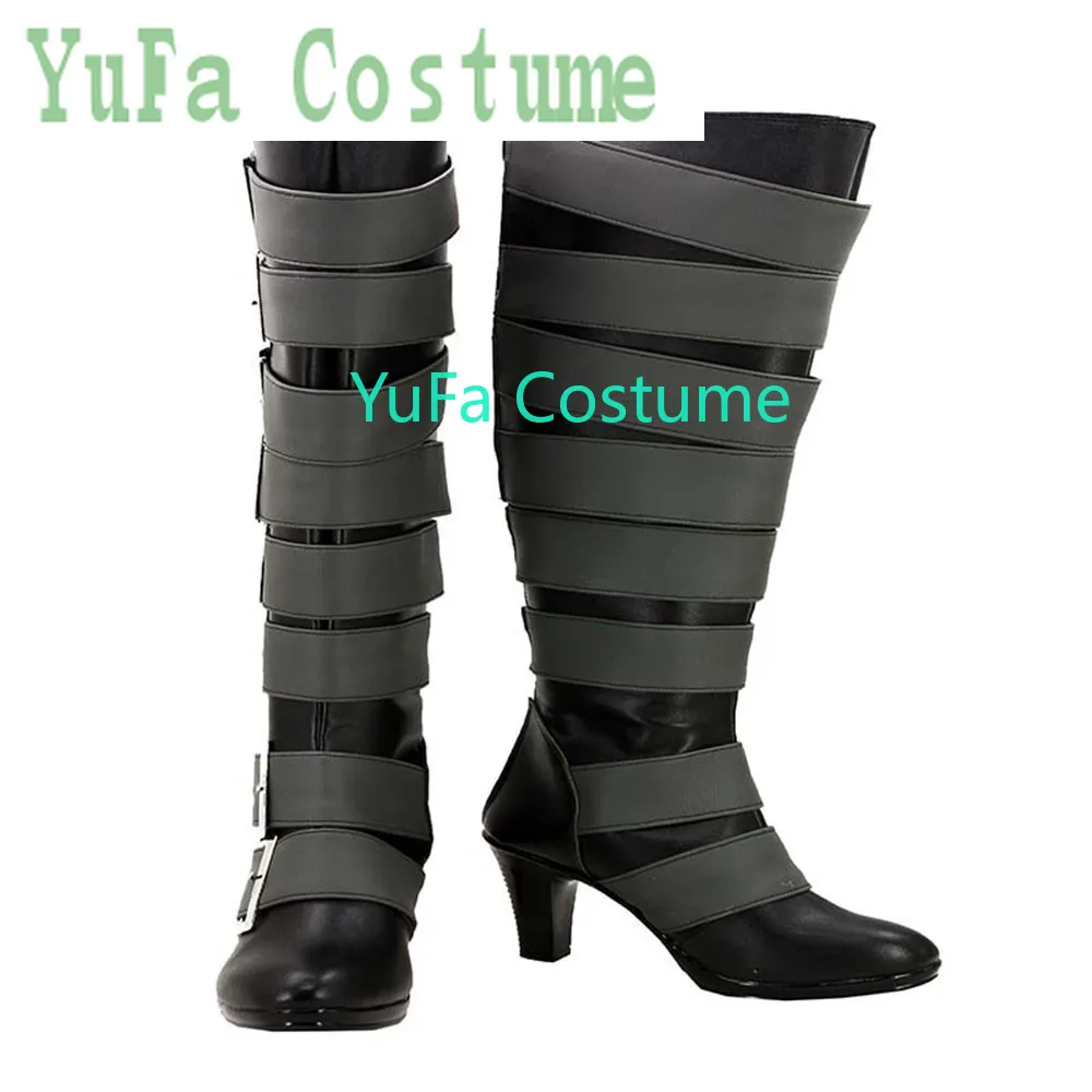 Черный дворецкий под такer Обувь для косплея Сапоги Игра Аниме Хэллоуин Костюм YuFa