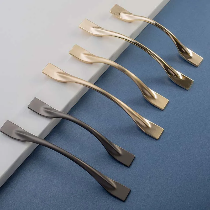 

New Zinc Alloy Modern Minimalist Wardrobe Handle Nordic Cabinet Door Drawer Handle Shoe Cabinet Furniture Handle Cabinet Knobs