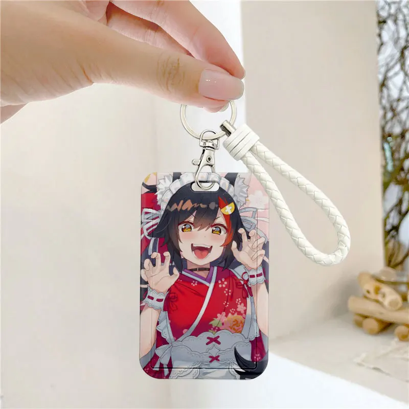 2023 110*70mm Japanese Anime HOLOLIVE Lanyard ID Card Badge Holder with Keychain Keyring Gift No.1-No.21
