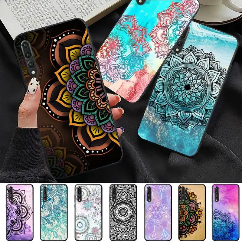 

YNDFCNB Mandala flower Phone Case For Redmi 8 9 10 pocoX3 pro for Samsung Note 10 20 for Huawei Mate 20 30 40 50 lite