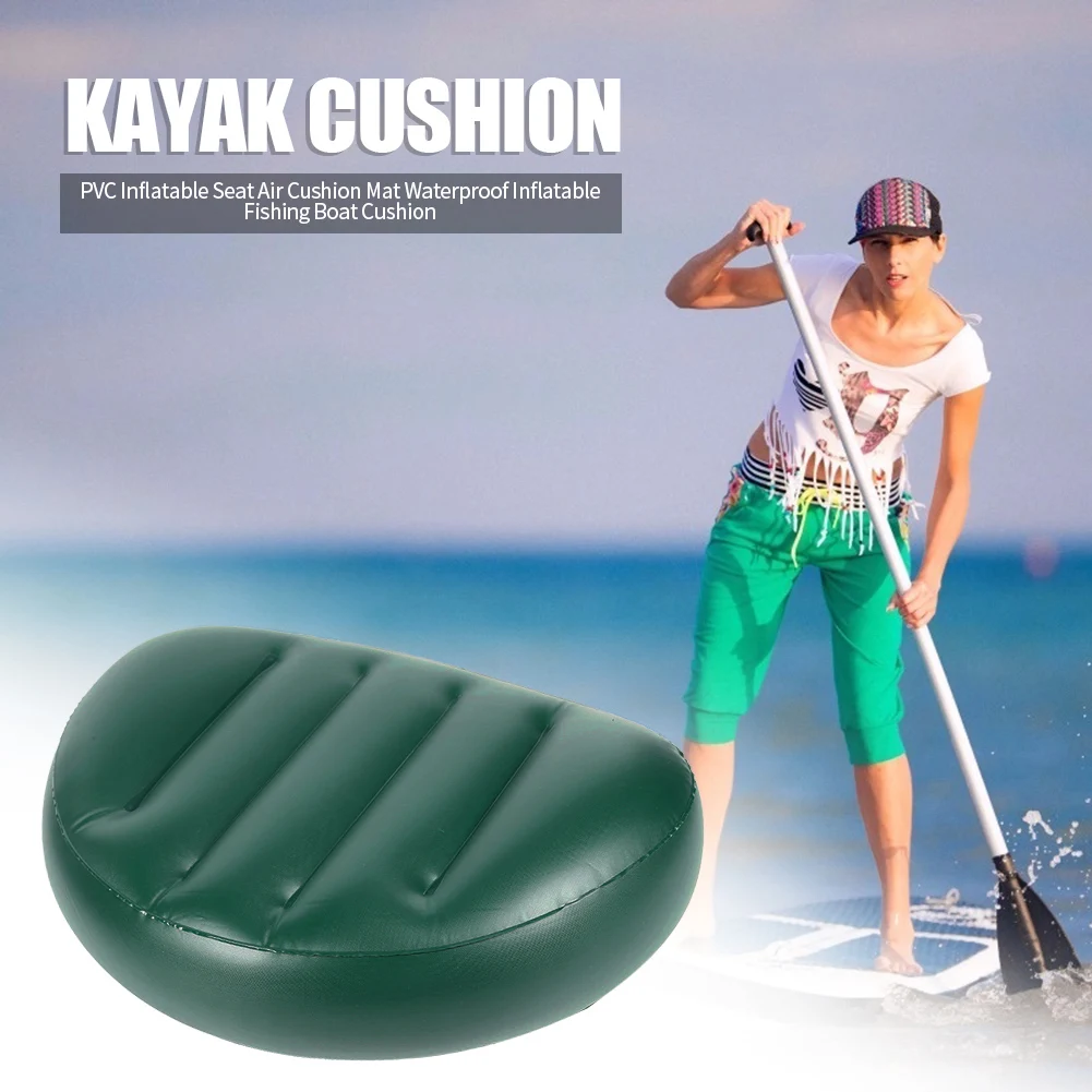 

Portable PVC Kayak Inflatable Seat Cushion Long Service Life Work Exquisite Drifting Canoe Mat Outdoor Tool 470x310x90mm