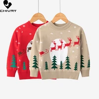 christmas sweater baby boys girls winter pullover sweaters kids elk jacquard knitted jumper tops sweaters children clothing