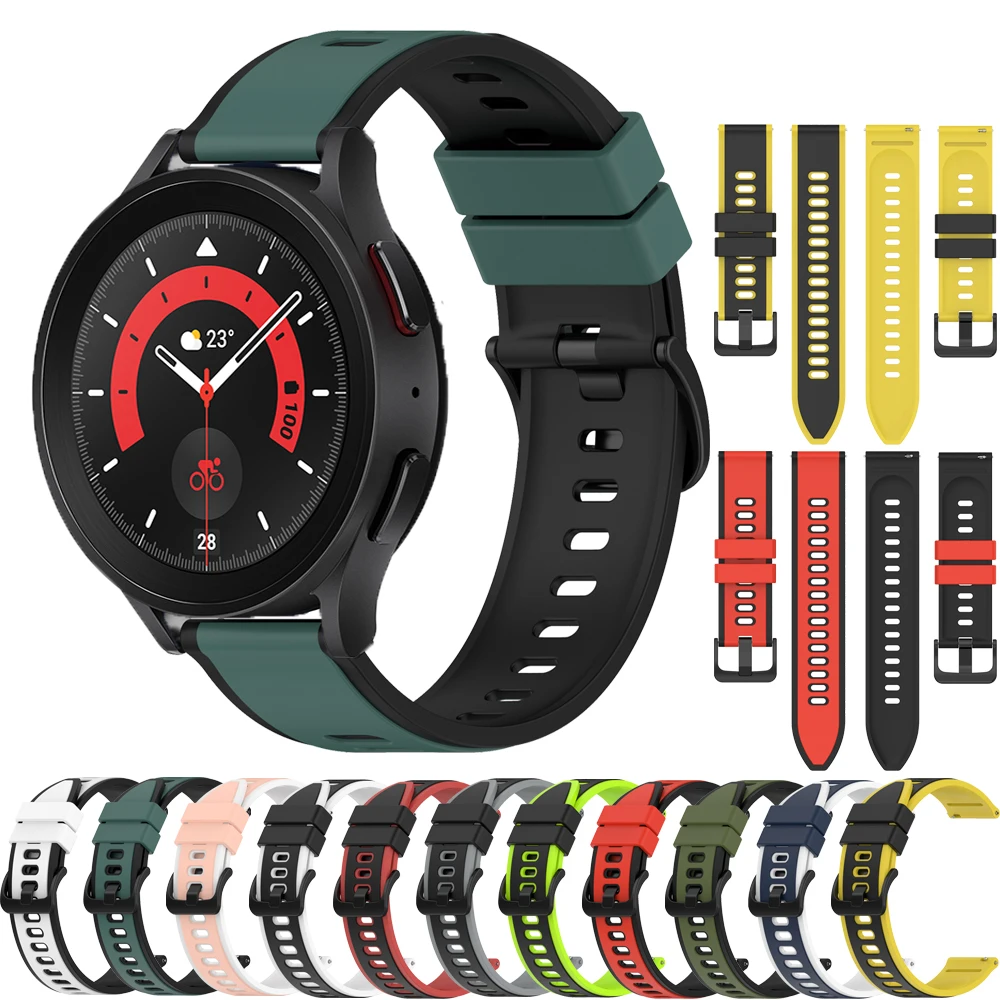 

Ремешок силиконовый для Samsung Galaxy watch 3 45 мм 41 мм 42 мм 46 мм, спортивный умный Браслет для наручных часов, 20 мм 22 мм