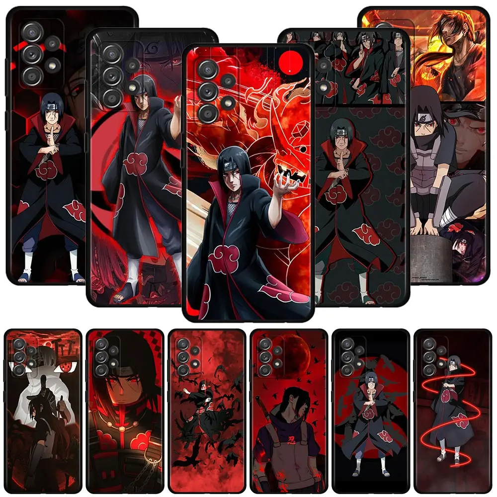 

Case For Samsung A52 A12 A51 A32 A21s A71 A02s for Galaxy A72 A51 A52s A22 A31 A41 A03 A13 A02 Cover Naruto Red Uchiha Sasuke