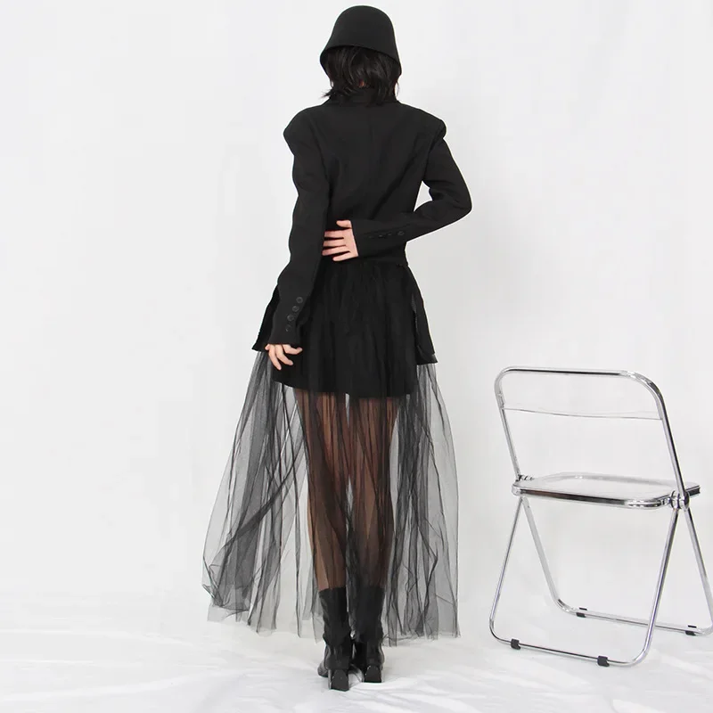 NicheElegantЭлегантный уличный стиль 2024 осенний костюм воротник длинный рукав