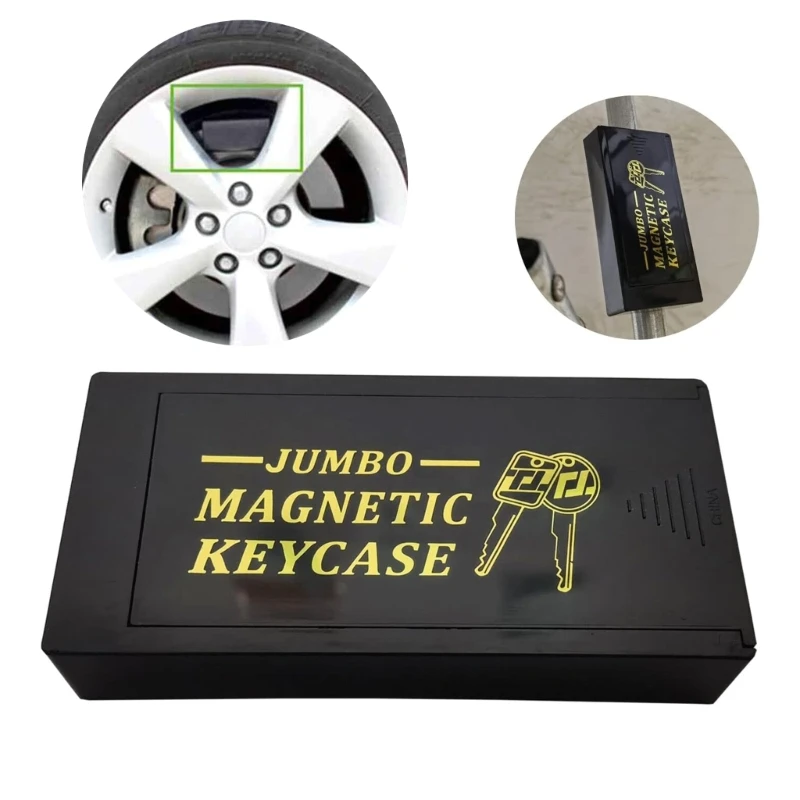 

Plastic Convenient Magnetic Key Storage Case Keys Hider Case Car Keys Holder ABS Material for Car and Home Keys Dropship
